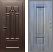 Дверь Рекс (REX) Эврика FL-2 Сандал грей 860х2050 мм