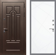 Дверь Рекс (REX) Эврика FL-291 Силк Сноу 860х2050 мм